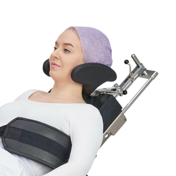 Image of Beach chair head rest 30126 with the patient.