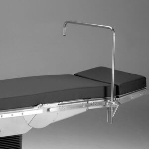 Merivaara table with anaesthesia screen 111 and extension arm 116.