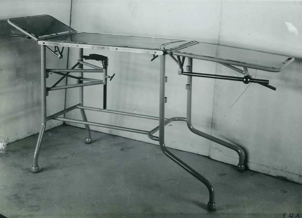 First Merivaara operating tables are manufactured 1910.