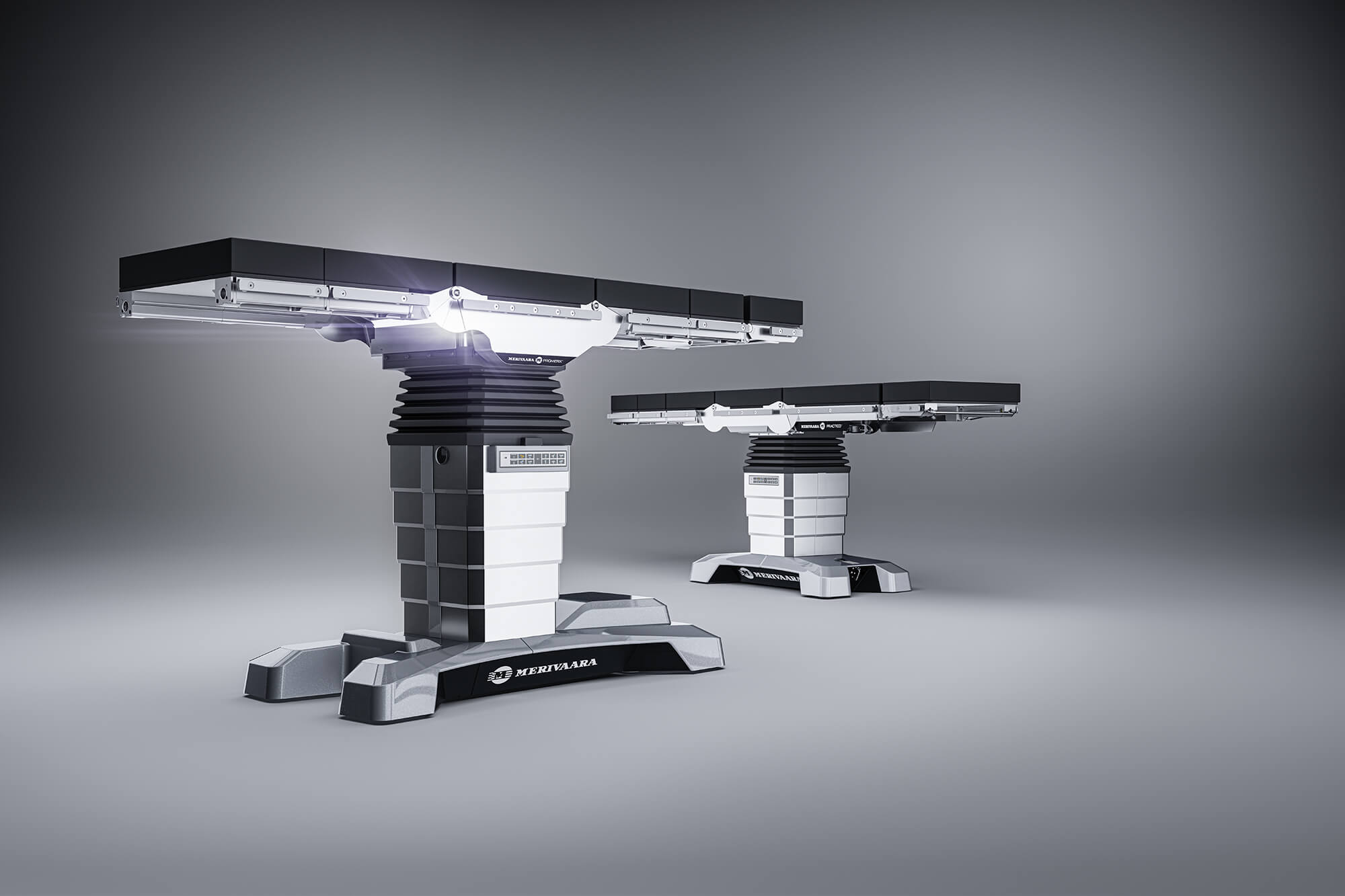 Two Merivaara operating tables, visualization.