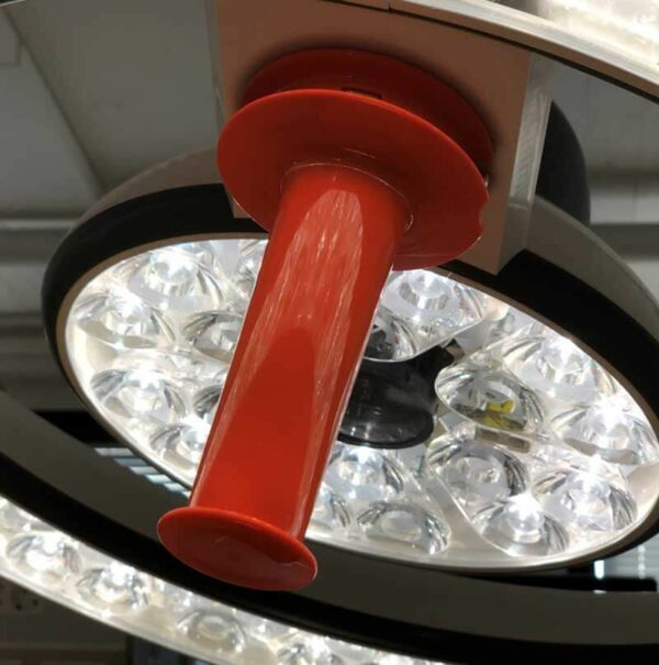 Orange sterilizable handle for Q-Flow Vision and Intelligent.