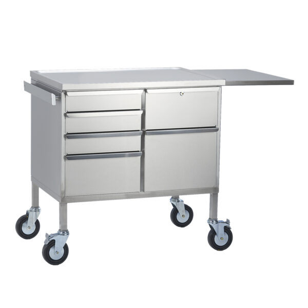 Image of anaesthetic trolley for operating theatres.