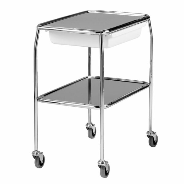 Image of instrument trolley for operating theatres.