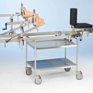 Image of Orthopaedic device cart 19285 with Practico operating table.