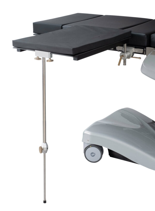 Image of AB5010 Arm and hand table with support leg.