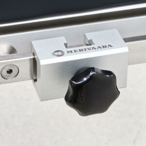 Merivaara rail clamp for all accessories with flat mounting posts.